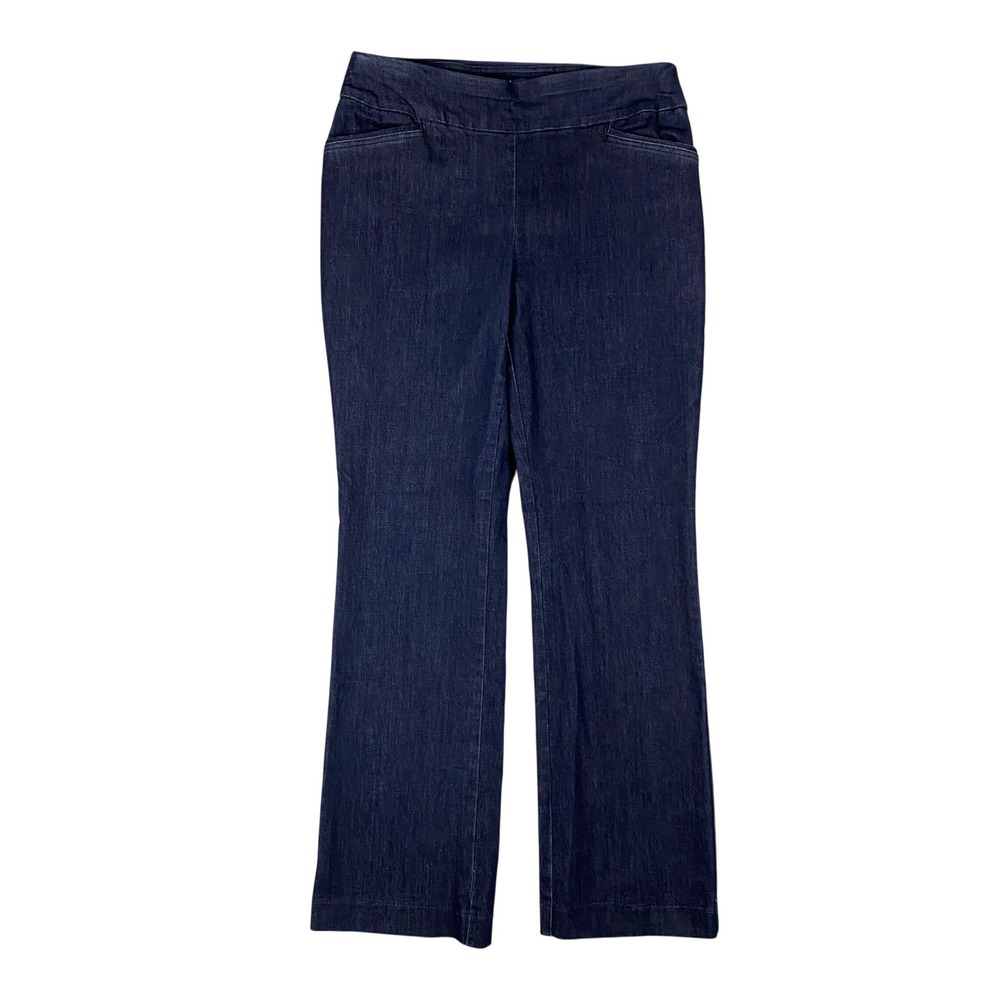 Croft Barrow The Effortless Stretch Pant Size 8 Pull On Jeans Straight Leg Denim